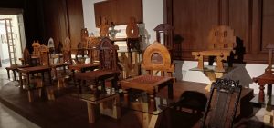 Classical Mauryan chairs designed by Upendra Maharathi