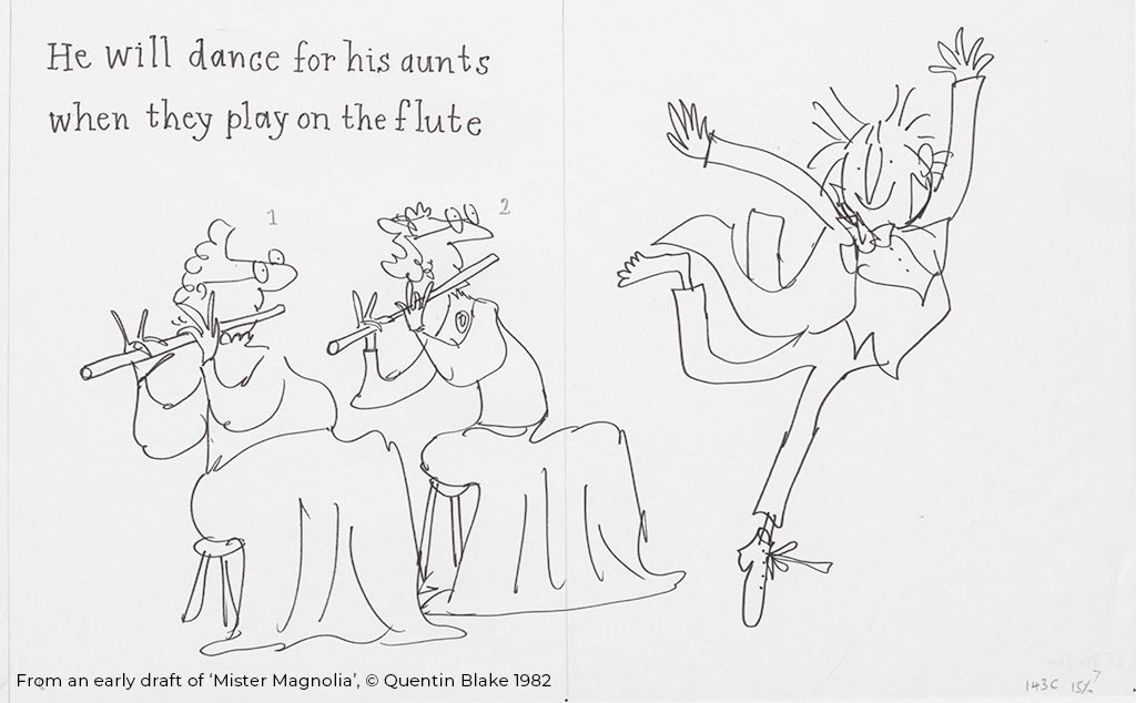 Mister Magnolia O is for Ostrich the bfg roald dahl Quentin Blake A Christmas Carol