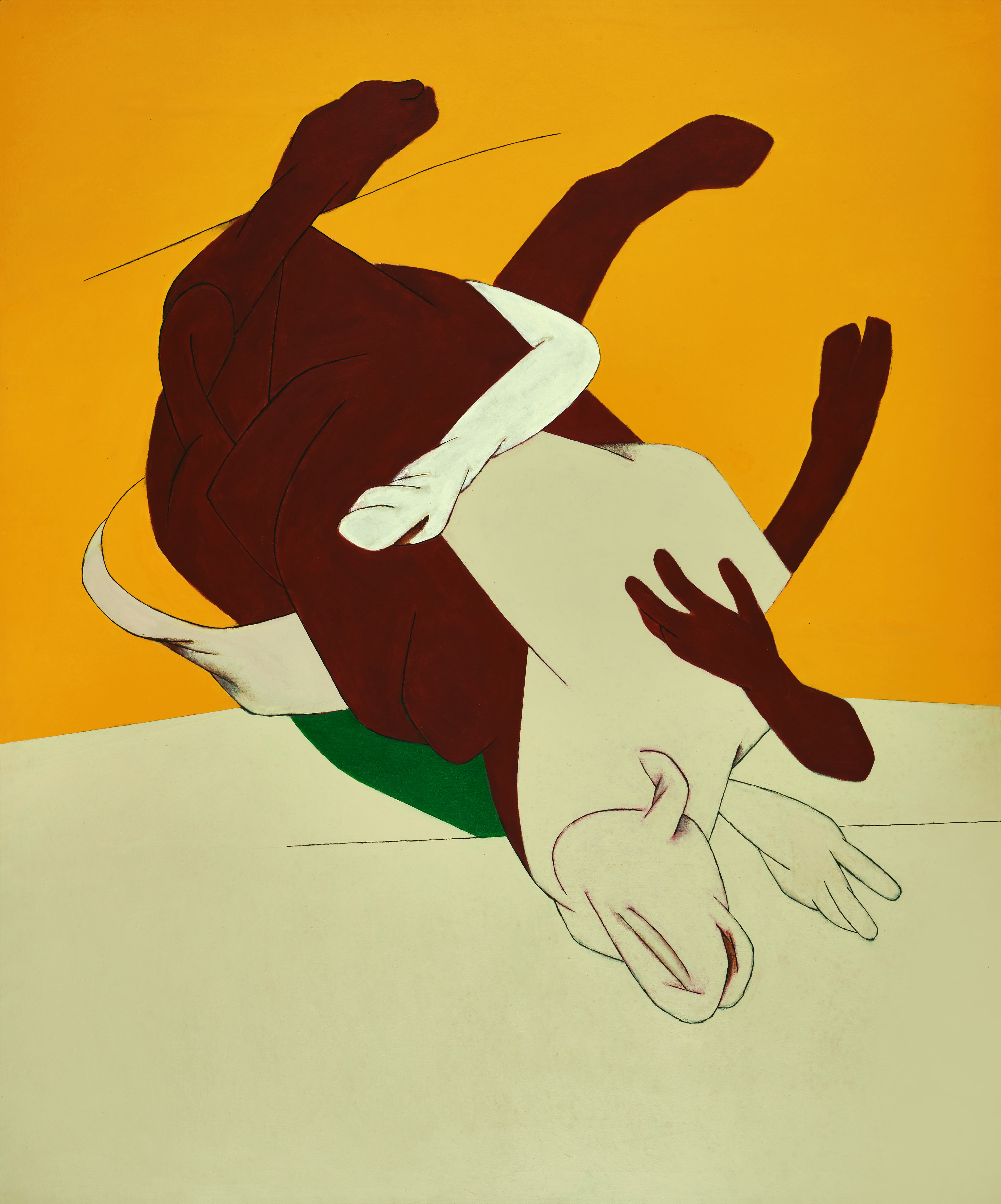 Tyeb Mehta, Bull, Oil on Canvas, 2000, Winning Bid 