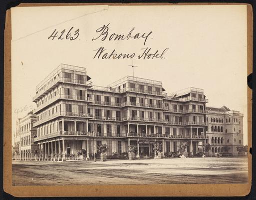 Watson’s Hotel in Bombay, 19th century photograph